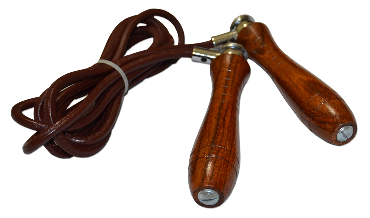 Deluxe Leather Jump Rope Weighted